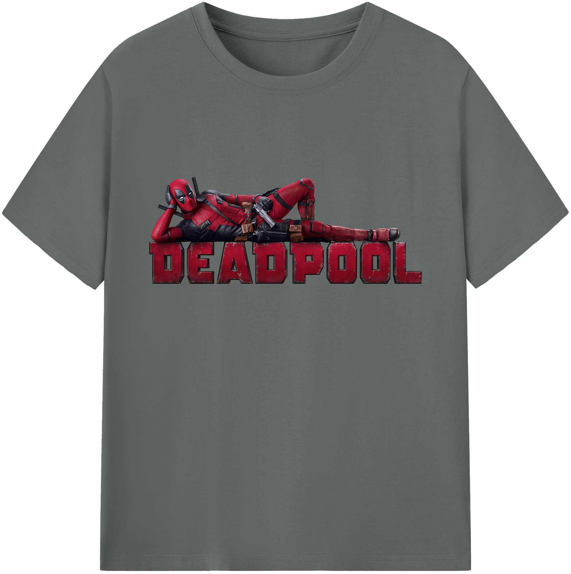（画像用） Deadpool デッドプール 綿100％ メンズ半袖Tシャツ｜肌触りやわらか＆通気性